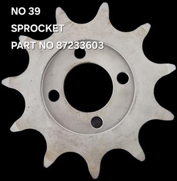 SPROCKET 87233603 SPROCKET 87233603